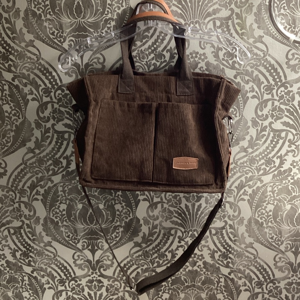 Brown Corduroy Woman’s Bag